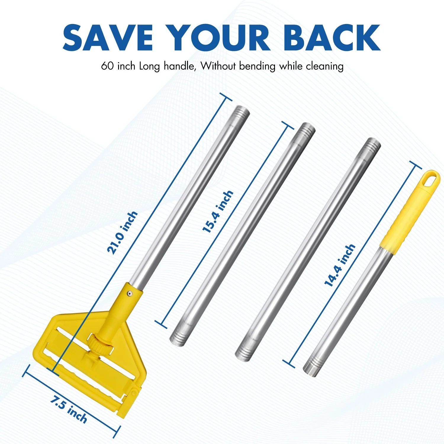 

Коммерческая промышленная хлопковая швабра с дополнительной сменной насадкой