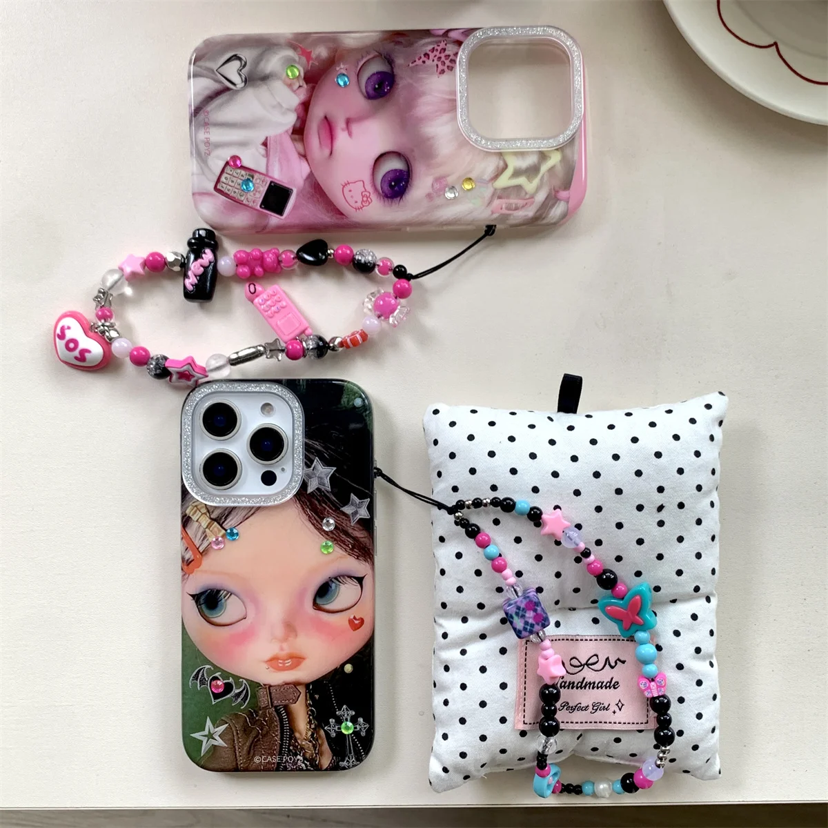 

New cute cartoon pink little girl Phone Case For iPhone 16 15 14 13 Pro Max fundas iphone 16 case Protective cover iPhone 15 cas