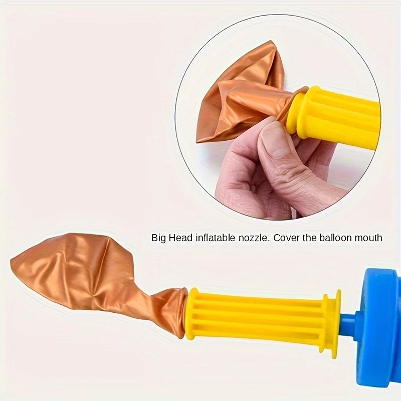 مضخة بالون محمولة بمقبض وتشغيل بلمسة واحدة - أداء عالي التحمل يشبه التضخم السريع، متوافق مع الهيليوم