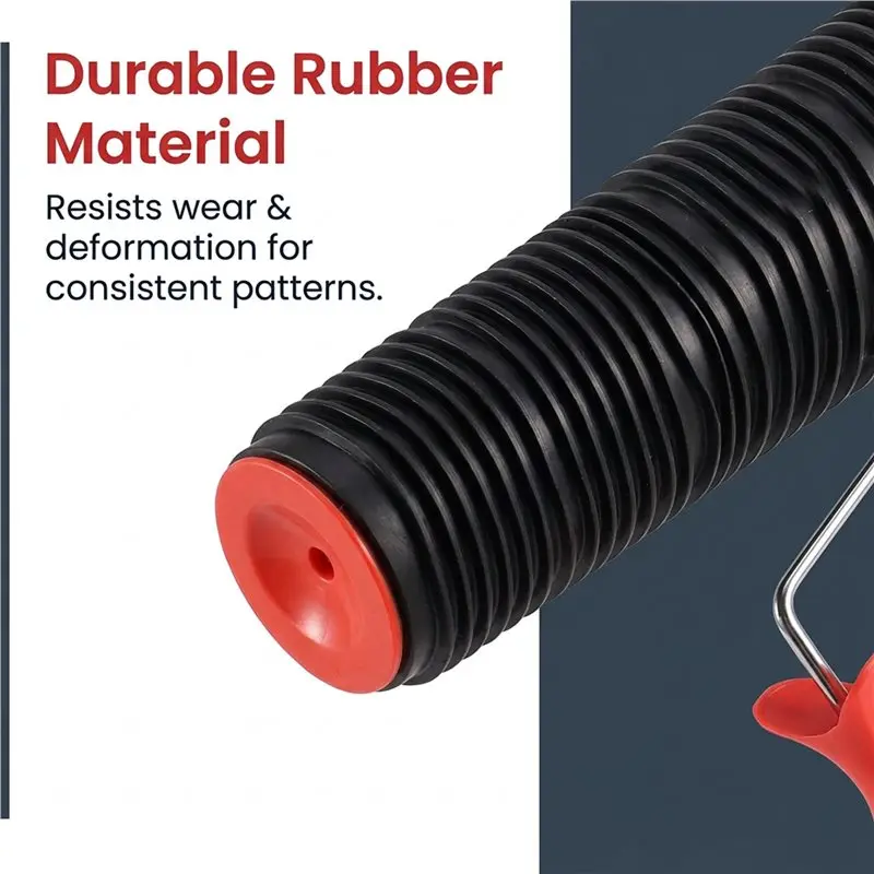 ABRU-Painting Tool Decorative Paint Roller Patterned Painting Tool For Wall Rubber Protection Stamp Polyurethane Textured Paint