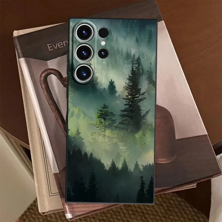 Forest Mist Case for Samsung Galaxy S26 Ultra S20 Ultra S21 FE S24 Note 20 8 9 10 S25 Plus S23 S10 S9 Funda Phone Cover view 2