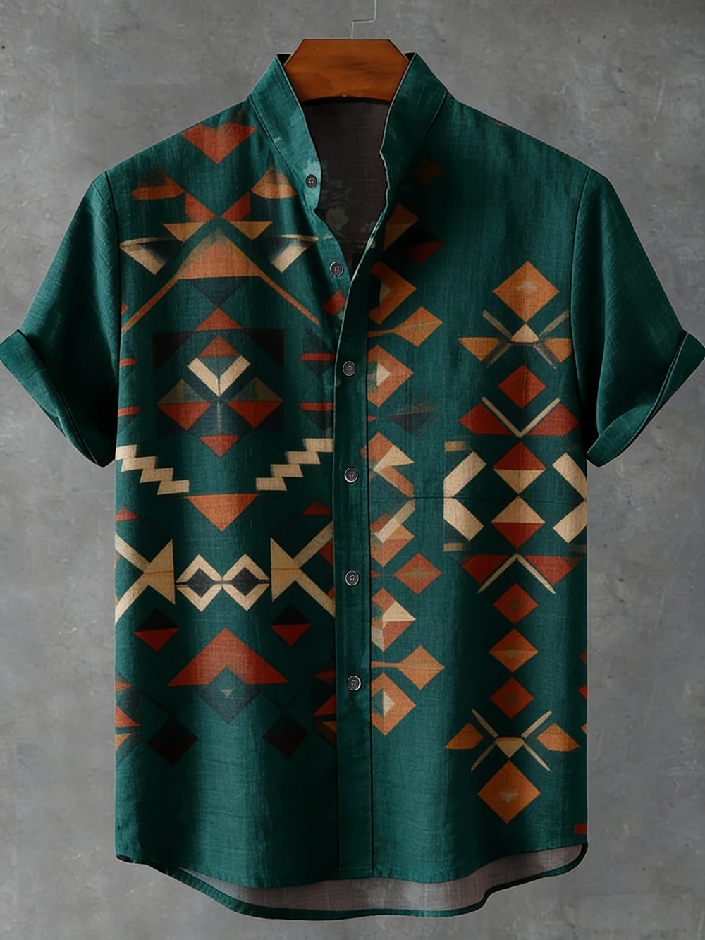 Men's Summer New Linen Short Sleeve Shirt High Definition Natural Printed Shirt Hawaiian Vacation Outdoor Fishing Clothes men's