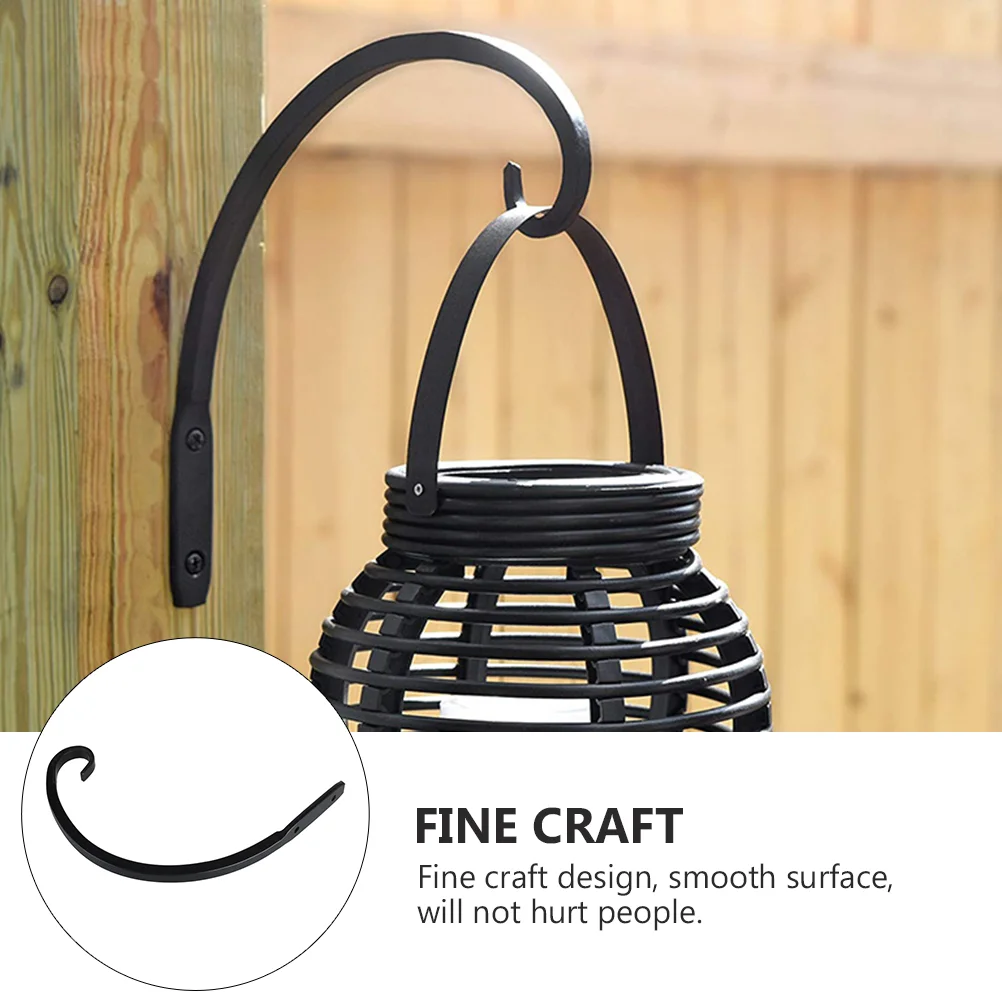 Flowerpot Planting Basket Hooks Hanging for Decorations Plants Bracket Wrought Iron Wall Metal Planter Hanger