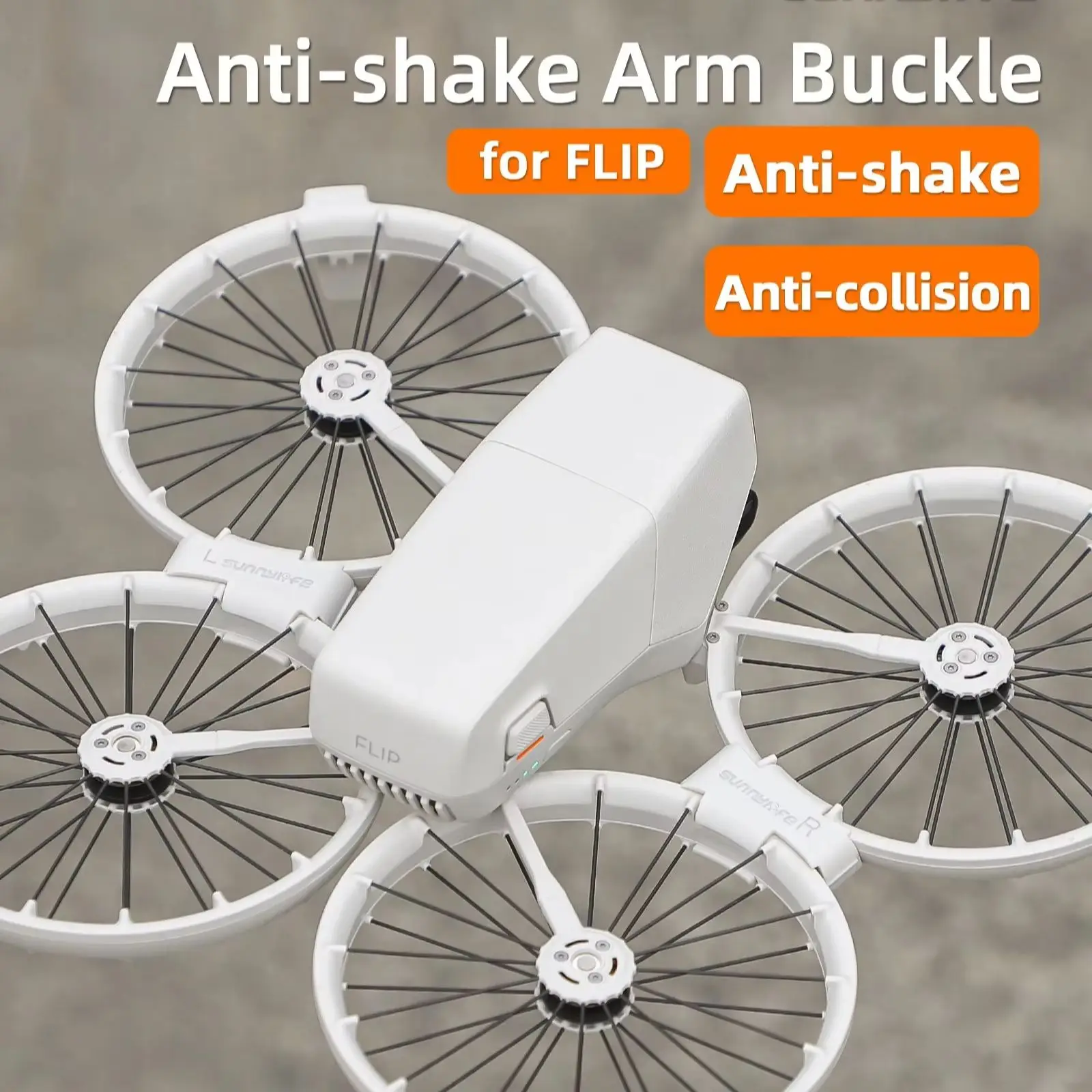 Boucle de fixation absorbant les chocs pour bras de drone DJI Flip, amortisseur anti-secousse, boucle fixe en plastique, accessoires anti-collision
