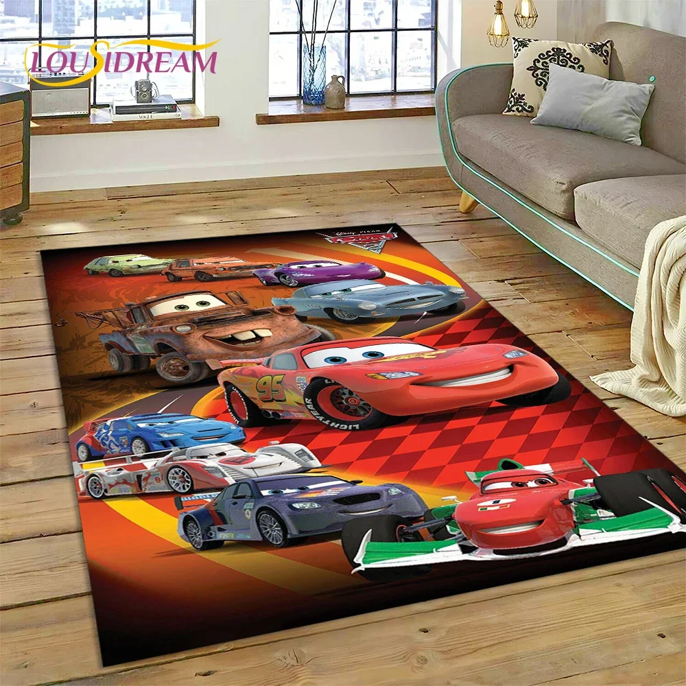 27 Style Cars McQueen Racing Cartoon Rug Carpet for Living Room Bedroom Home Decor,kids Non-slip Decoration for Sofa Doormat