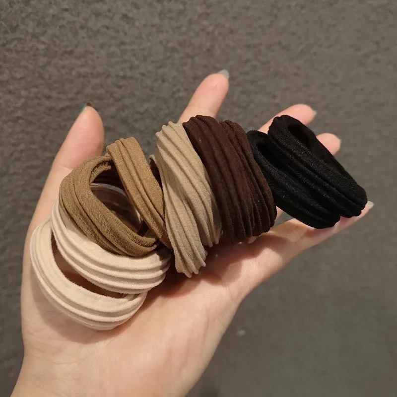 Minimalist hair ties for women, non-damaging, fit top knots/high ponytails, elastic, durable,  comfortable & unbreakable.