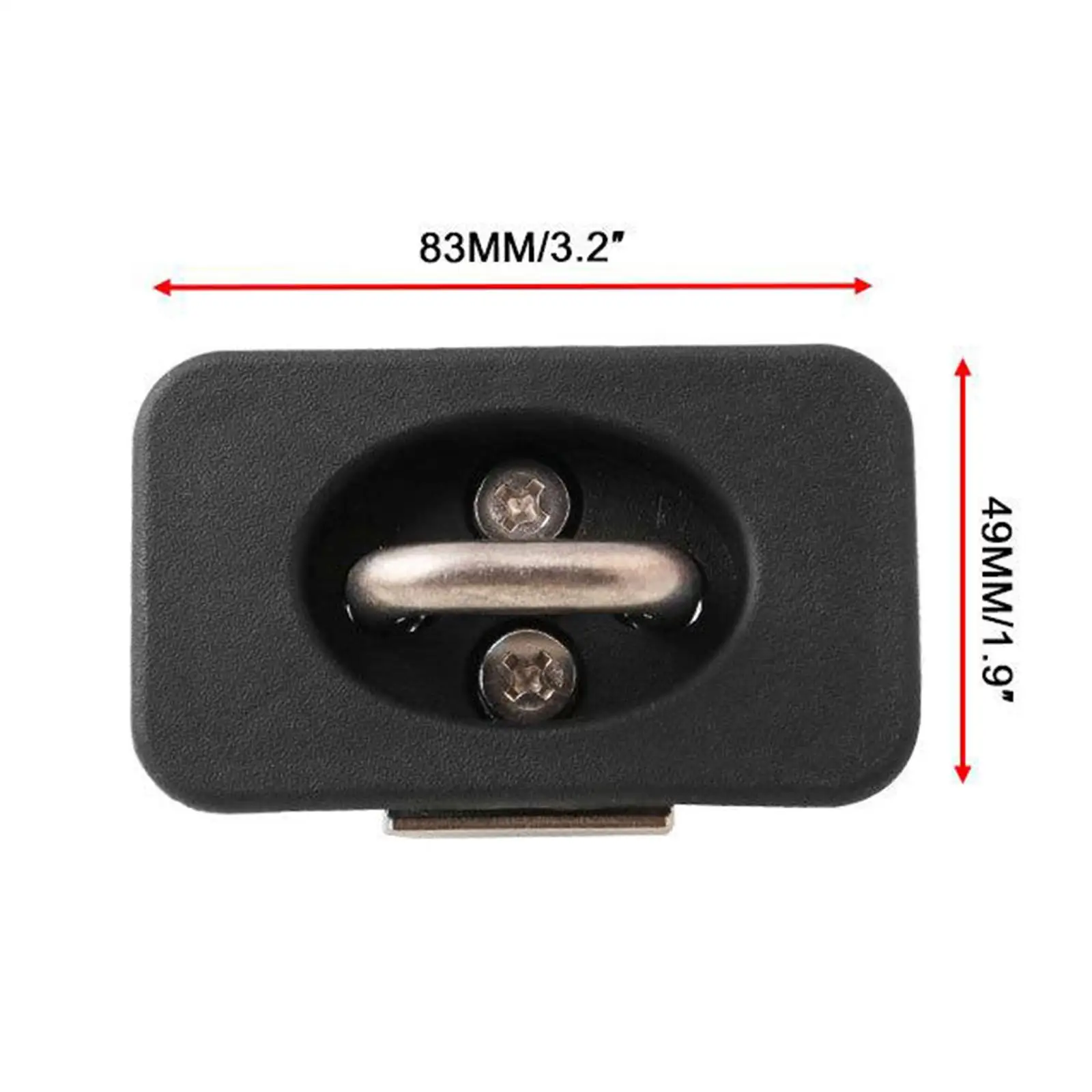 Black Stainless Steel Tie Down Anchor Hooks Pickup Truck Bed Accessory Retractable Buckle for Stake Cover 98-14