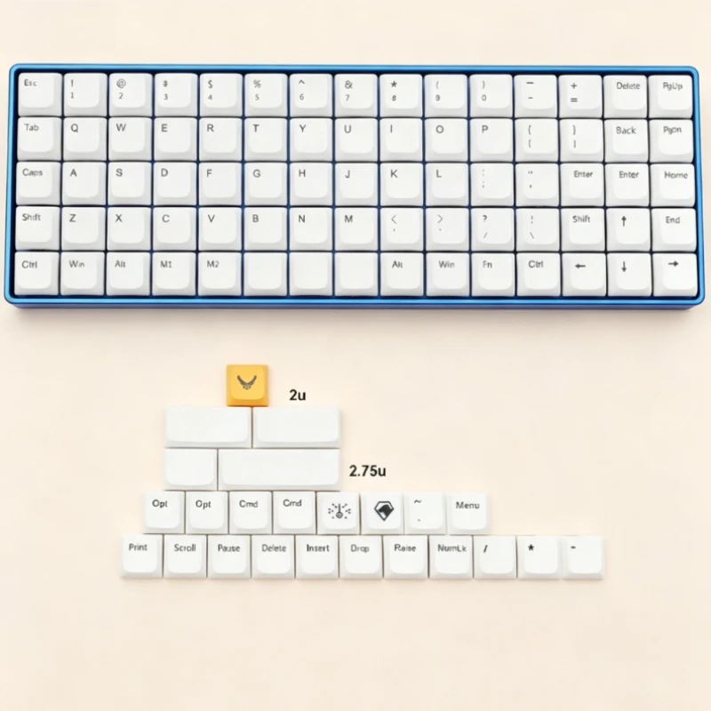 XDAL Cross Switch Keycaps Set DSA Profile PBT Sublimation Custom Original Handmade Keycaps for Mechanical Keyboard Accessories