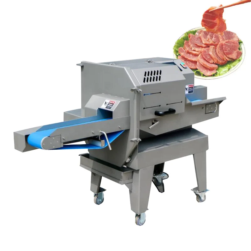 Automatic Cooked Meat Cutting Machine Bacon Ham Beef Slicer Cutter