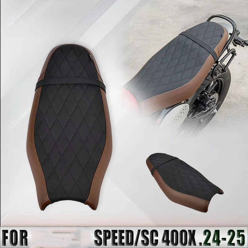 For Speed 400 Scrambler 400X 2024+ Soft Seat Assembly Integrated Design Lightweight Motorcycle Seat No Extra Accessories