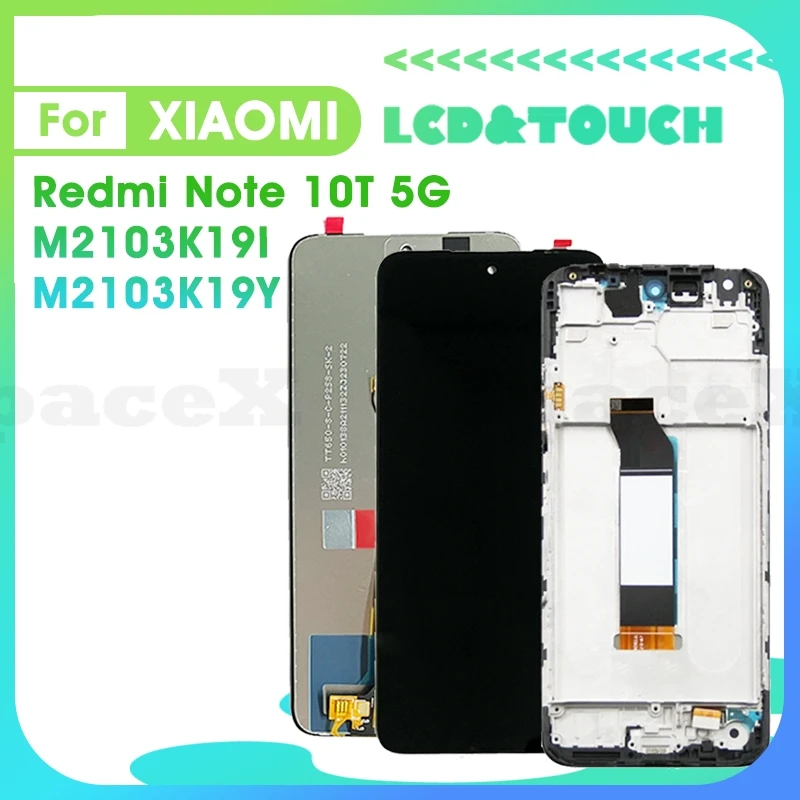 

6.5"Original For Redmi Note 10T 5G LCD M2103K19I M2103K19Y Display Touch Digitizer Assembly Replacement Screen Note10T 5G lcd