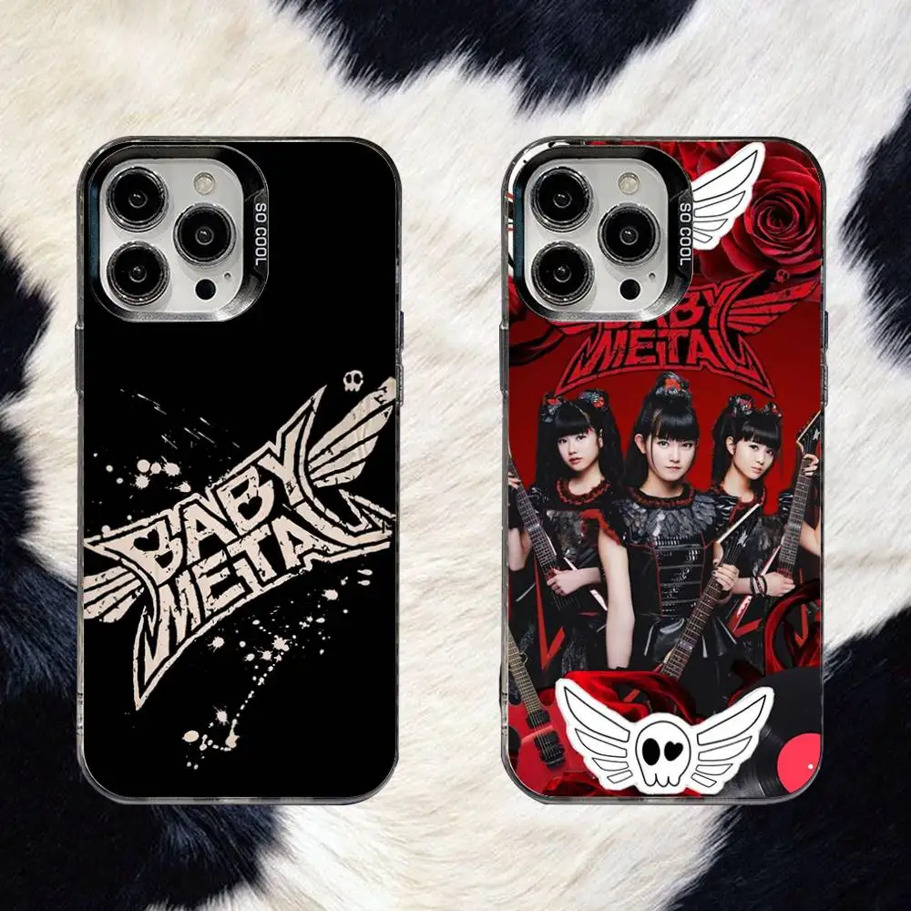 

Babymetal ROCK Japanese Phone Case For iPhone 16,15,14,13,12,11,8,7,Pro,Max,Plus,Mini,XS,SE Anti Fall Black Matte Hard