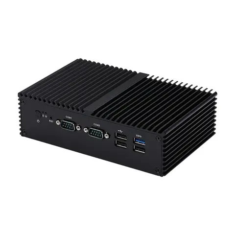 Fanless Mini Industrial PC CPU X7425E Quad Core TDP 12W 2 LAN 6 COM DDR5 NVME AutoStart Running 24/7 VGA PS/2 GPIO Options