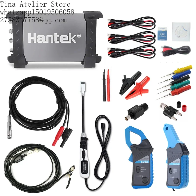 Hantek 6254BE Automotive Digital Diagnostic Oscilloscope USB PC 1GSa/s 250MHz 4CH Oscilloscope Equipped with HT25COP/CC65/CC650