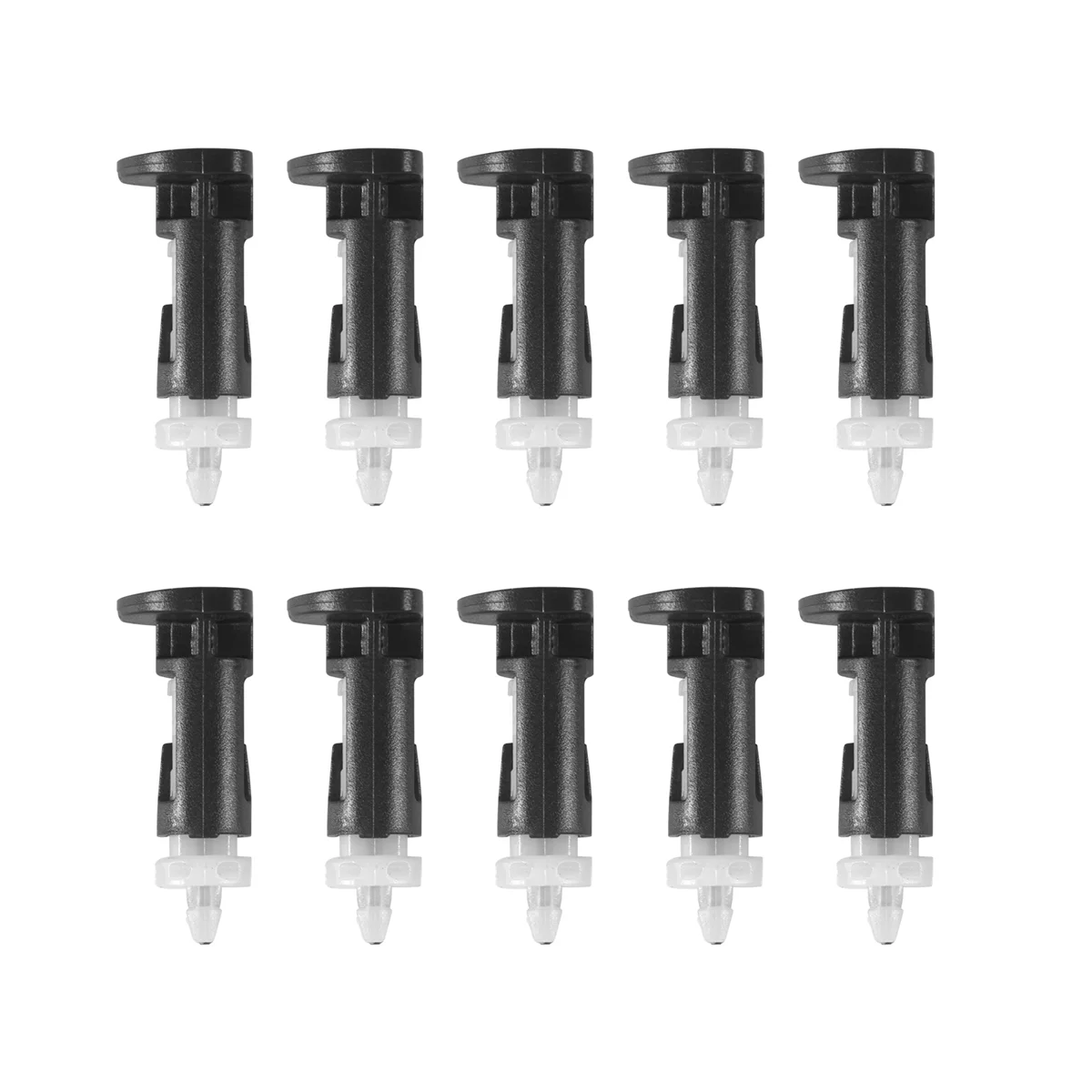 10 buah klip pemasangan plastik untuk 4 cara pendingin CPU 1155 775 CPU Heatsink Mount Pin Push Screw Cooler Fan Fastener