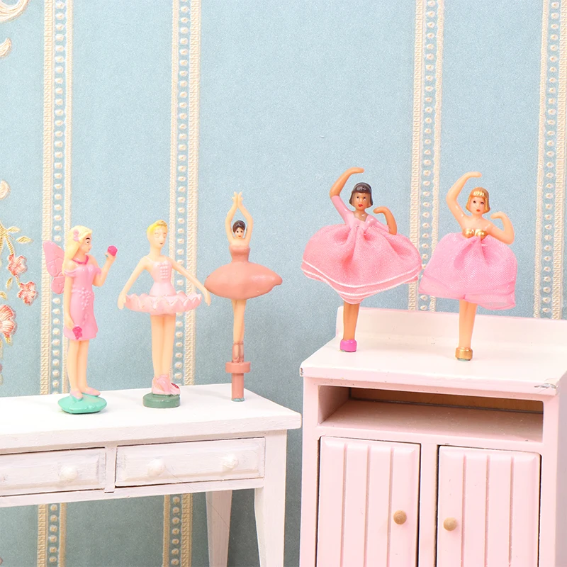 Mini Spieluhr Puppen Ballett Tänzerin Mädchen Figuren Fee Prinzessin Ornament Tanzen Acht Ton Box Dekor Spieluhr Zubehör