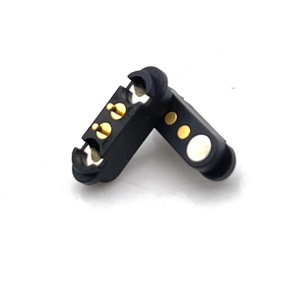 1sets 2A  4 Pin Waterproof DC Magnetic Pogo Pin Connector Male Female Spacing 2.54mm Spring Loaded DC Power Socket