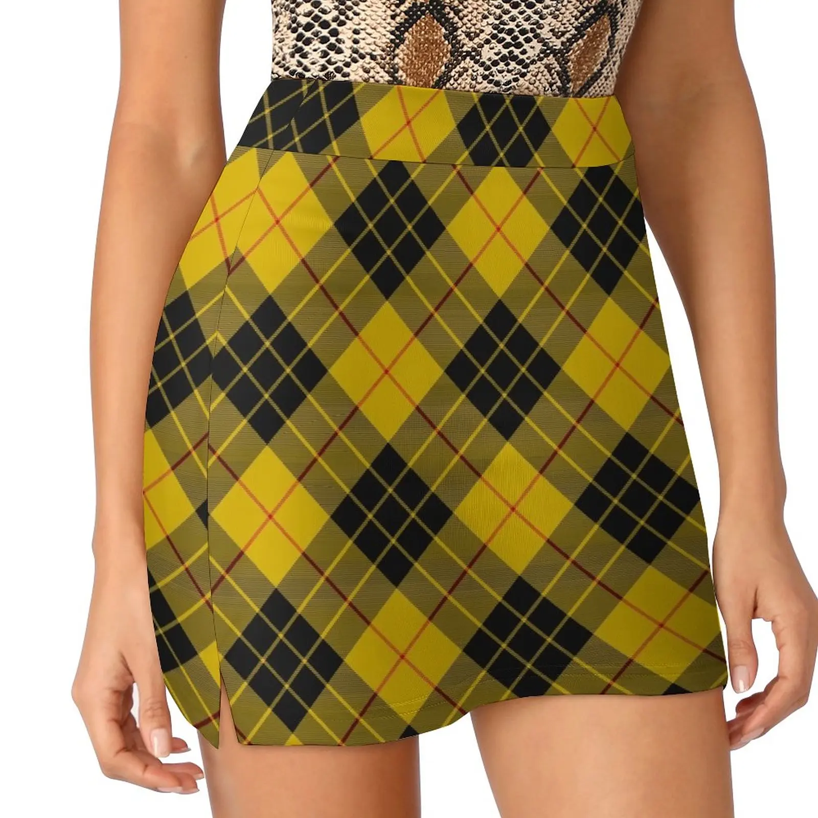 

Clan MacLeod of Lewis Tartan Rotated Light Proof Trouser Skirt kawaii skirt Short skirts fashion