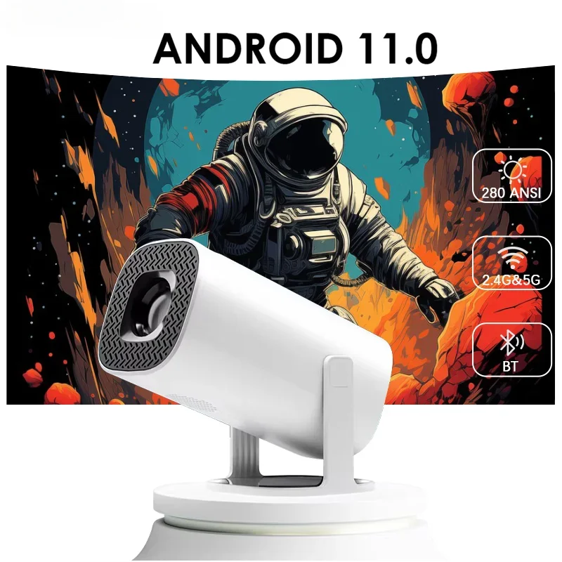 P30 Projector 4K Portable Home Theater Pocket Projector Wifi BT 130 ANSI lumen Proyector Android 11 LCD Smart Projector