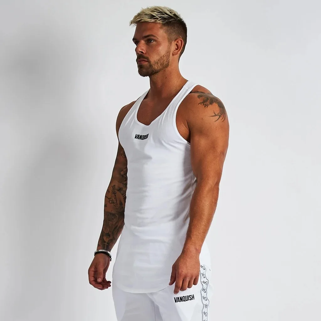 New style Men Vest Sleeveless waistcoat New Summer Gym Sports Fitness Cotton Round Neck Vest Casual Fashion Men\'s Clothing