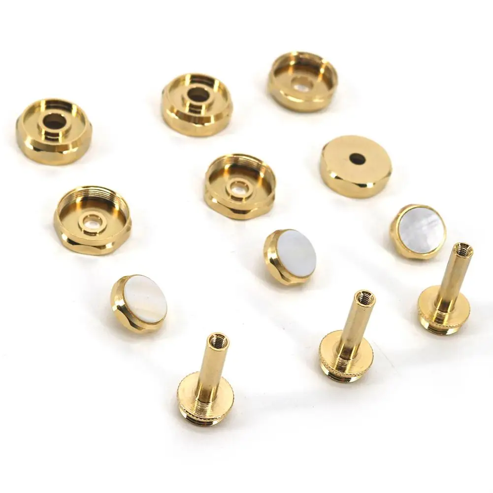 

12pcs Small Button Trumpet Piston Buckle Brass Portable Musical Trumpet Tool Instrument Accessories Dropship