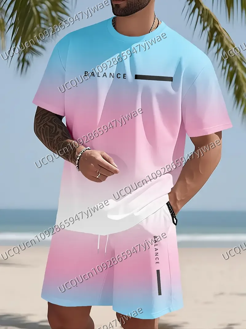 الصيف الرجال عادية التوازن طباعة تي شيرتات قصيرة الاكمام و مجموعة تي شيرتات قصيرة للأطفال الجولة الرقبة قصيرة الأكمام المرأة تي شيرت مجموعة تي شيرتات قصيرة للأطفال