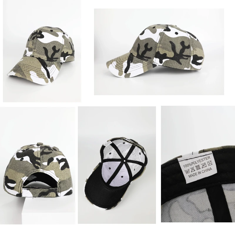 NEW Camo Baseball Hats Dad Hat Camouflage Hat Patch Baseball Cap Unisex Camo Hat Trucker Hat casquette chasse 모자