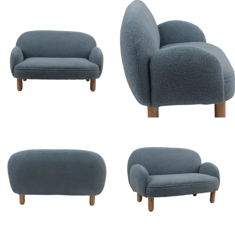 for Children's Sofa Comfortable Soft Fabric Double Upholstered Chair Household Wholesale