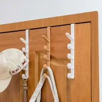 Door Hanger Wall Organizer Hook Bedroom Clothing Hook Holder Coat Hat Bag Rack Bathroom Kitchen Home Storage Organization