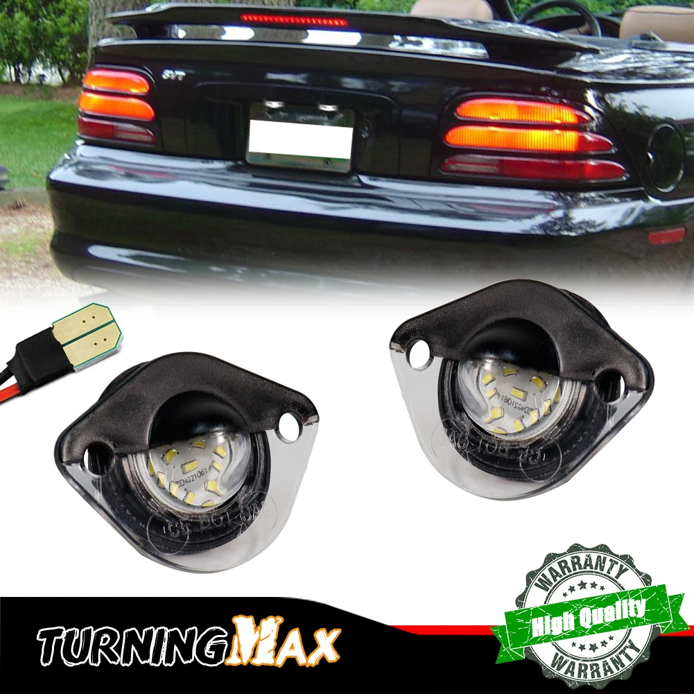 Super Bright Xenon White LED T10 w5w Car License Number Plate Lights For 1994-2004 Ford Mustang GT Error Free Canbus