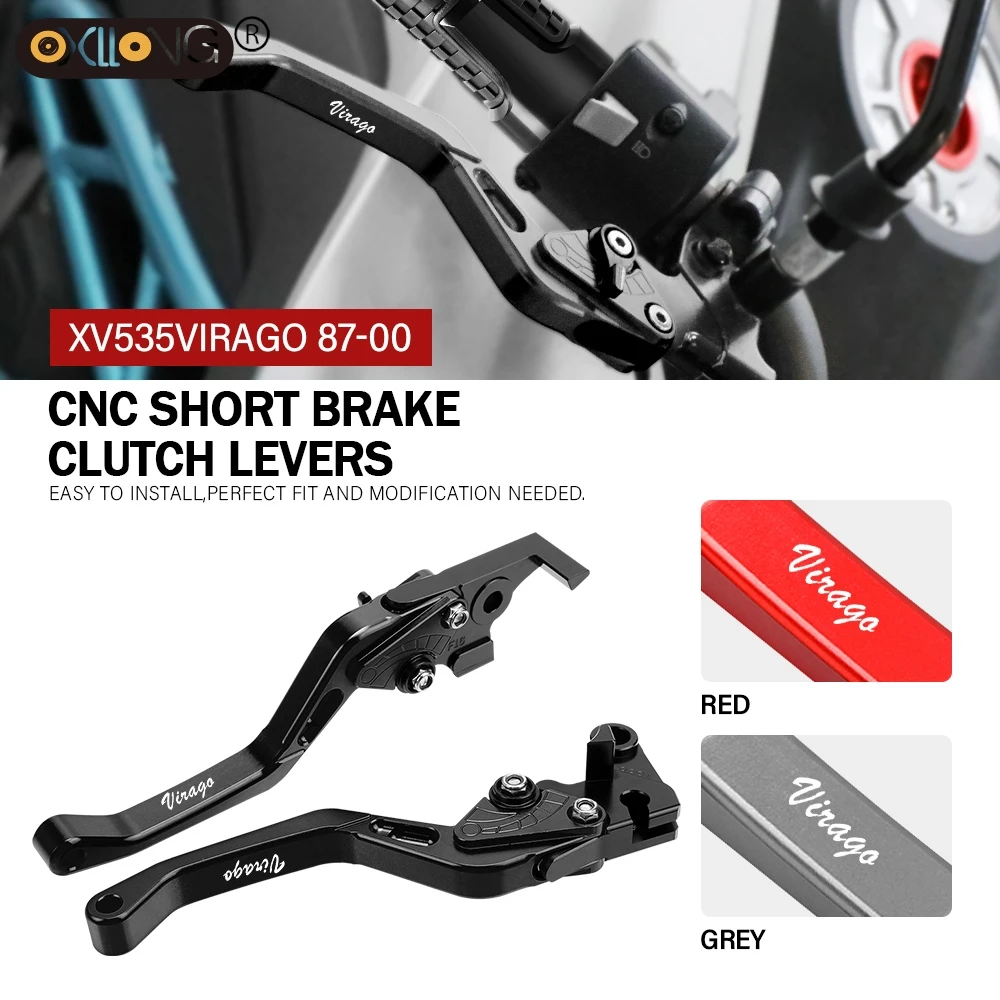 

CNC Motorcycle Short Brake Clutch Levers Accessories For YAMAHA XV1100 XV535 XV700 SV750 VIRAGO 1984-1997 1996 1995 1994 1993