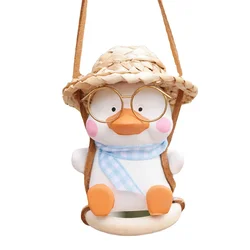 1 PC Cute Anime Little Duck Swing Car Pendant Interior Auto Rearview Mirror Ornaments Pendant For Car Accessory Gift for Friends