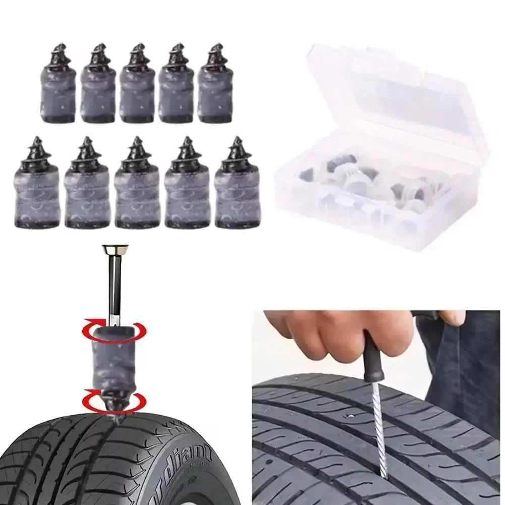 10/70PCS Tire Repair Rubber Nail Auto Motorcycle Vacuum Self-Service Tyre Puncture Repair Screws Fast Tool for Car Truck Tractor