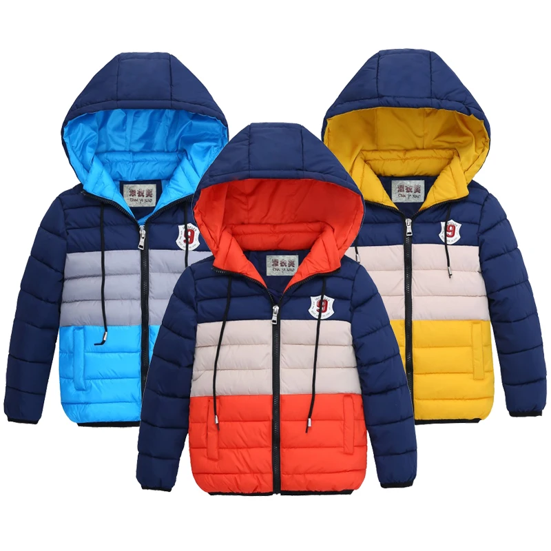 

2023 New Autumn Winter Kids Jacket Fashion Zipper Hooded Boys Coat Children Outerwear Clothing Birthday Present 3 4 5 6 7 8 Year