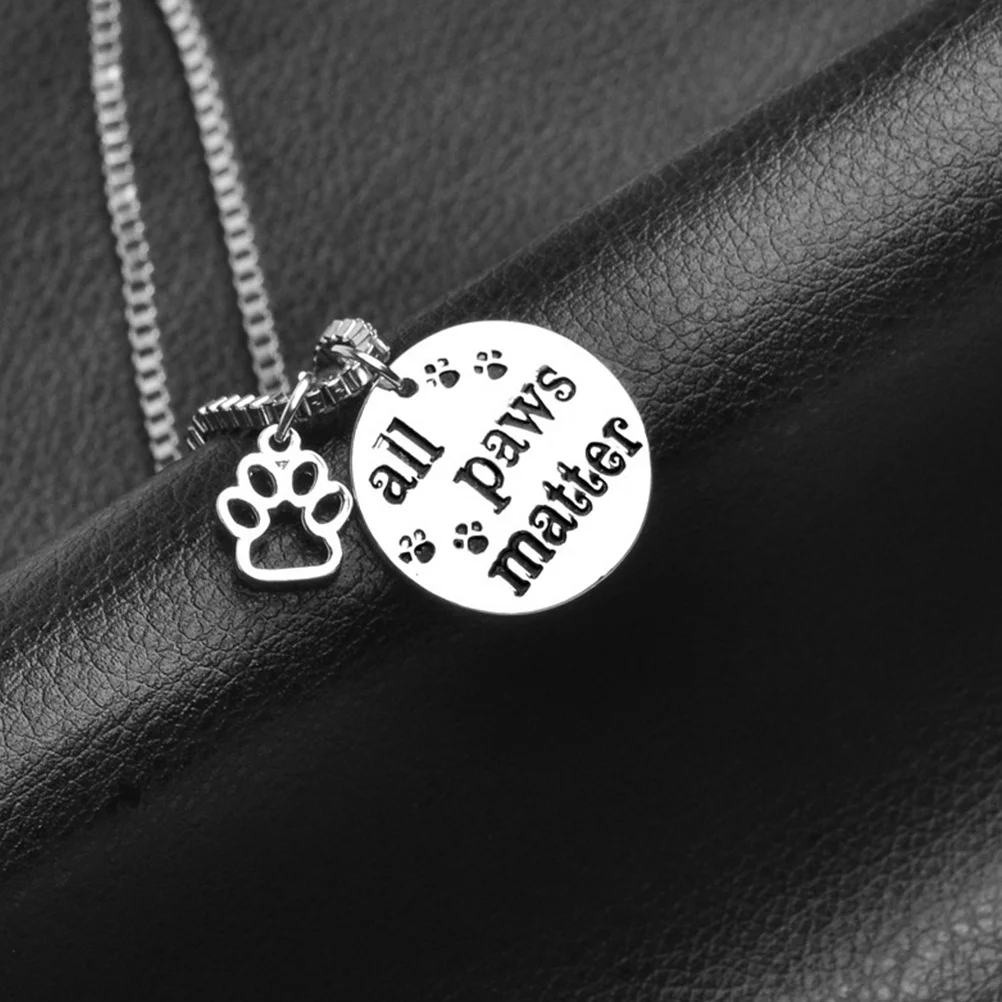 

2 pcs Letter Carved Pet Necklace For Small Dog Durable Fashion Jewelry Daily Wear Party Costume Photo Prop Gift