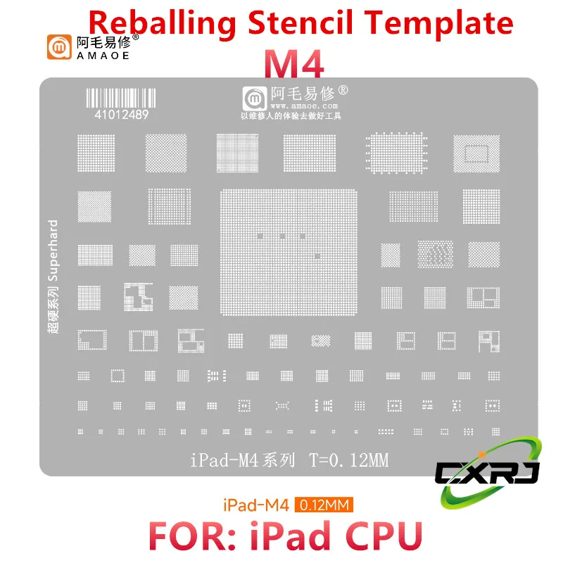 BGA Reballing Stencil For iPad Pro MacBook Air CPU M3 M4 A2836 A3006 A3007 A2925 339S01450 339S01597 Reball Solder Tin Plant Net