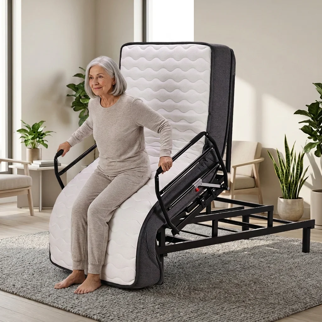 

Electric home care bed, elderly recliner, lift chair, nursing home, adjustable backrest/foot pedal, patient transfer vehicle