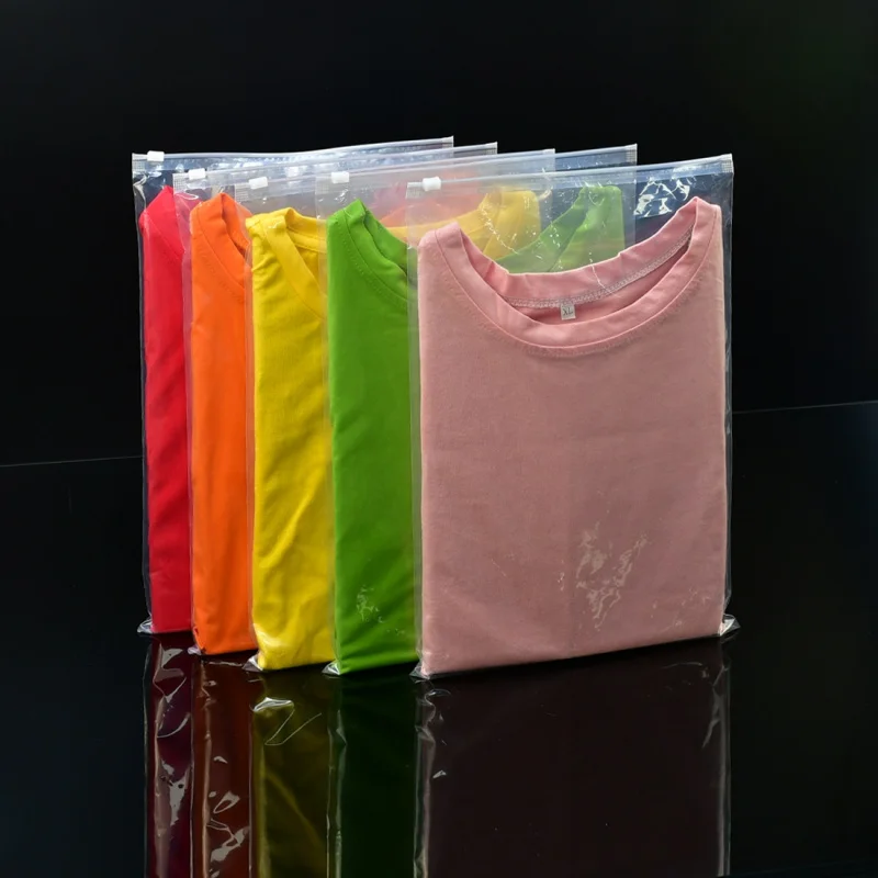 20 00piece.Custom.Customized frosted/transparent zip lock bag clothes packaging zipper biodegradable ziplock bag with l