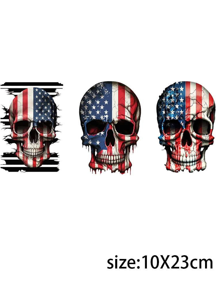 LETOP 1PCS 16oz Pumpkin Leaf Skull DTF UV Transfer Stickers for Glass Tumbler - Skeleton Design Love Theme