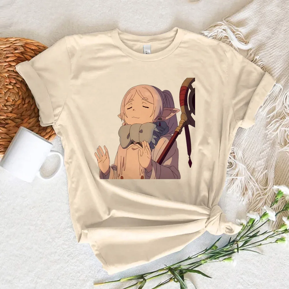 Frieren t-shirts women harajuku t-shirts female funny clothing