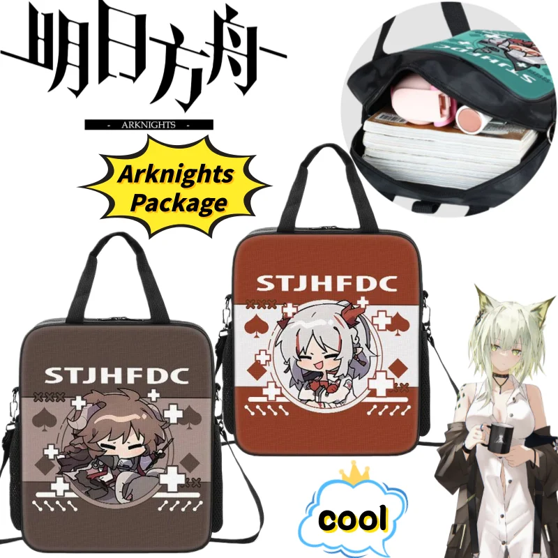 

Arknights Wiš'adel Amiya Młynar креативная высококачественная портативная водостойкая сумка на плечо с мультяшным принтом в стиле аниме большой емкости