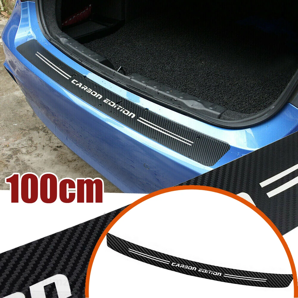 

1pc Car Rear Trunk Bumper Guard Pad Sticker Universal Styling Decoration Car Scratch Protection Decal Strip Auto Accessories