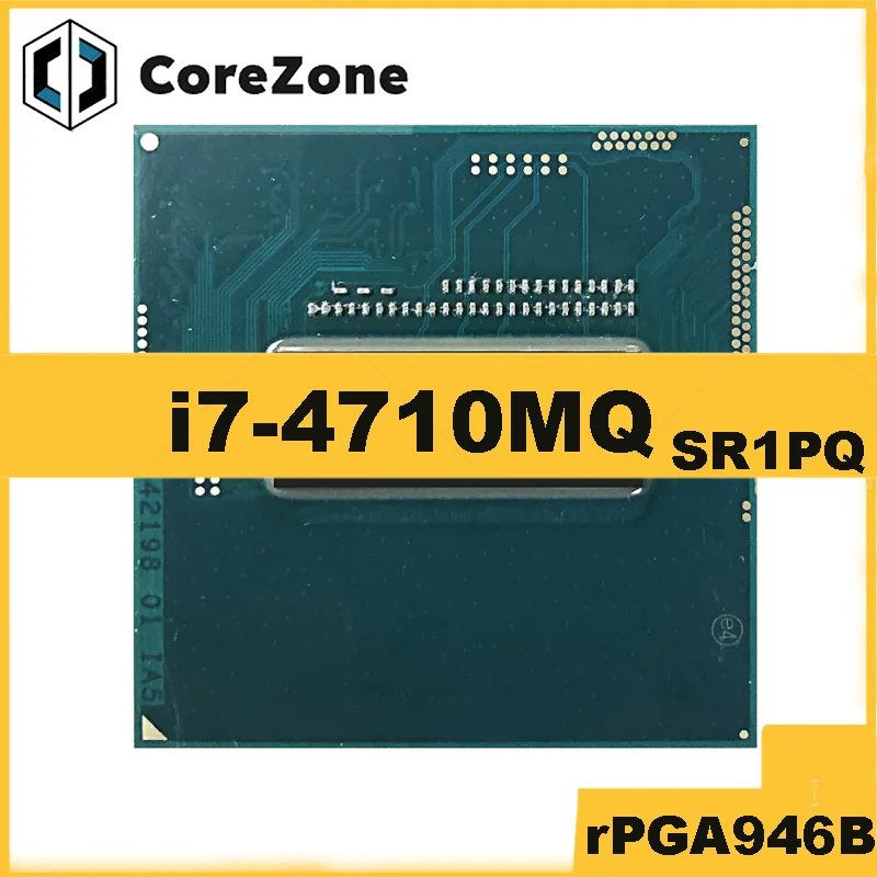 i7-4710MQ i7 4710MQ SR1PQ 2.5 GHz Quad-Core Eight-Thread CPU Processor 6M 47W Socket G3 / rPGA946B