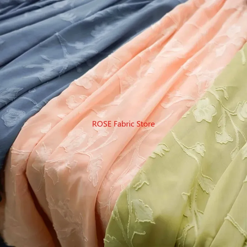 

Прозрачная мягкая воздушная шифоновая ткань с цветочным принтом для летней блузки, кружевного топа, платья для малышей, рубашки