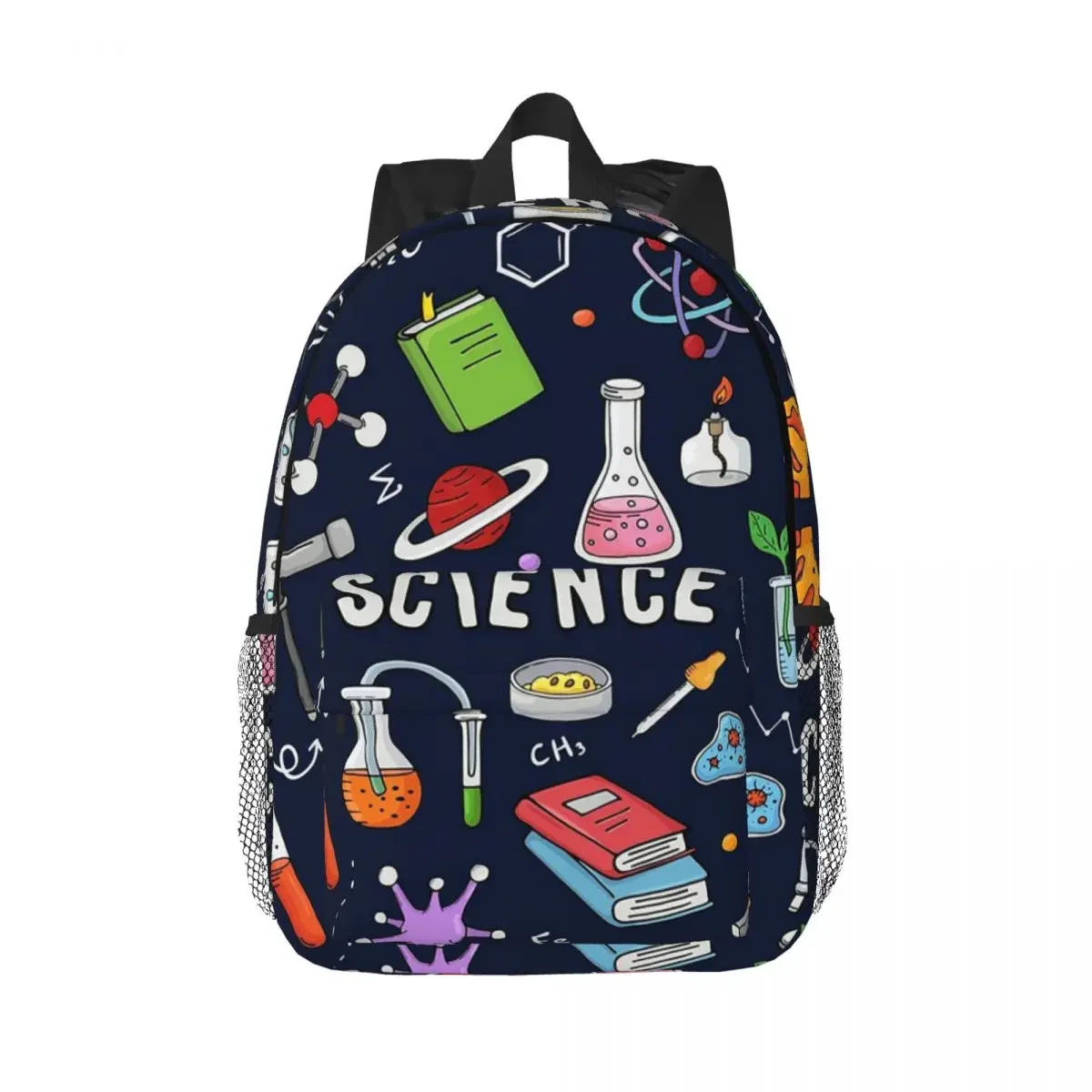 Mochilas de ciencia increíbles para adolescentes, mochila escolar de dibujos animados para estudiantes, mochila de viaje, bolso de hombro de gran capacidad