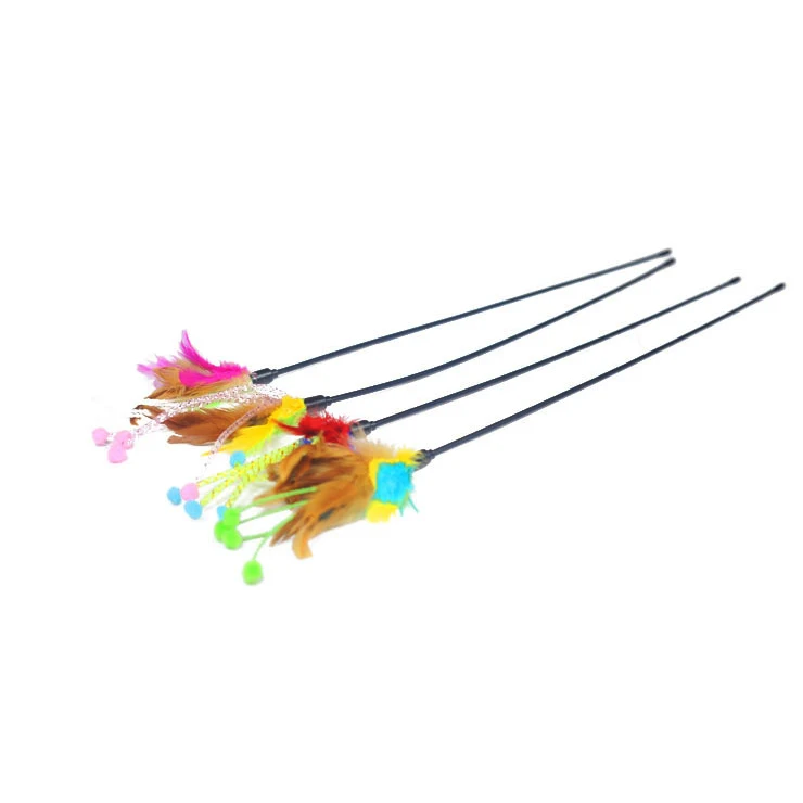 Funny Cat Stick Flower Bud Sticks Cats Chaser Interactive Toys Fishing Rod Cat Toy Cat Accessories Pet Supplies