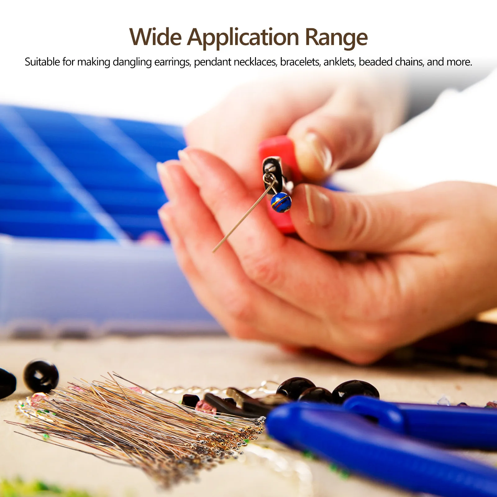 

200Pcs Ball Head Needles Bendable Headpins for Jewelry Making Earring Pendant Bracelet Necklace Headpins Jewelry Making Tools,