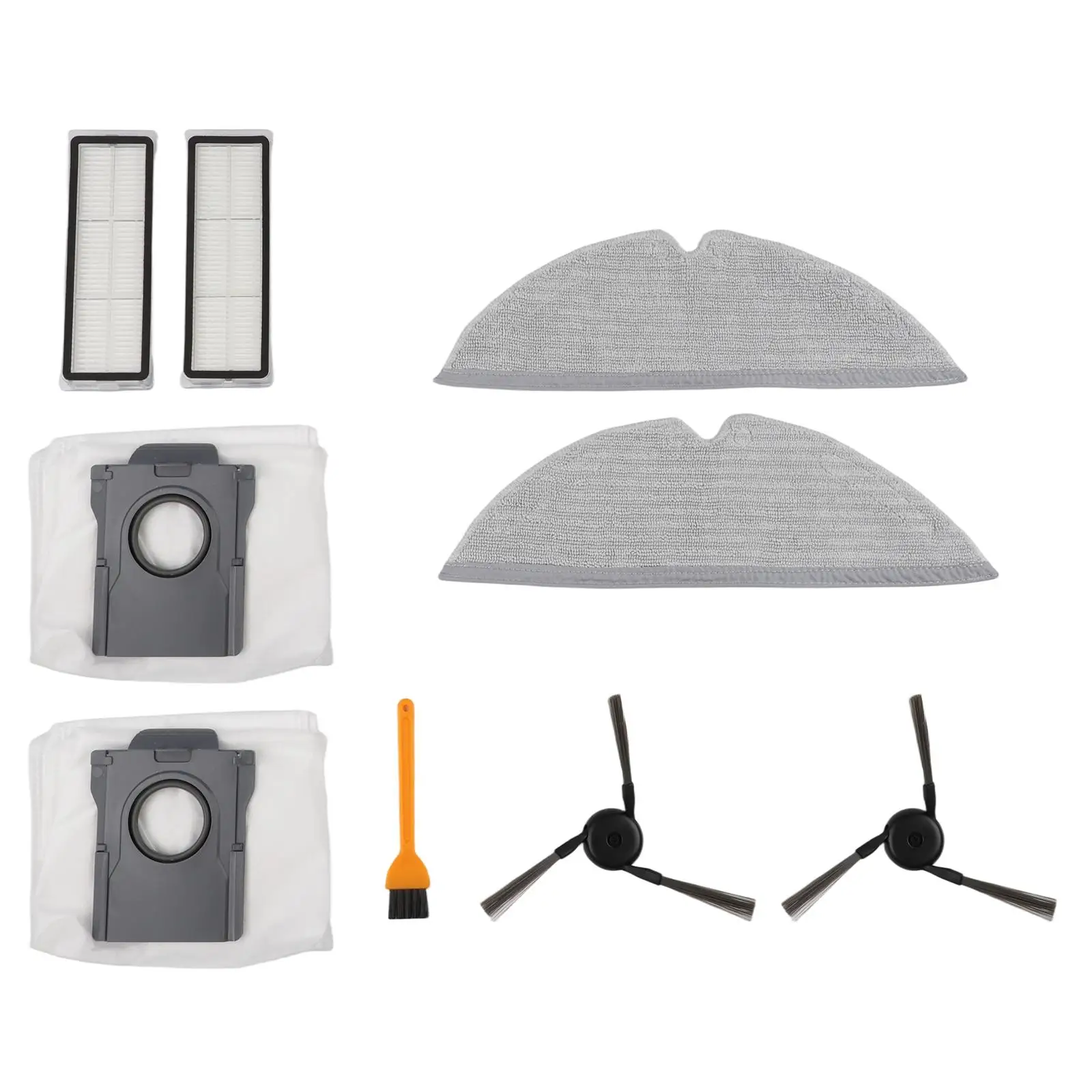 

For Dreame D20 Pro Plus Robotic Vacuum Cleaner: 7pcs Set Side Brush, Mop, And Dust Bag Replacement Kit