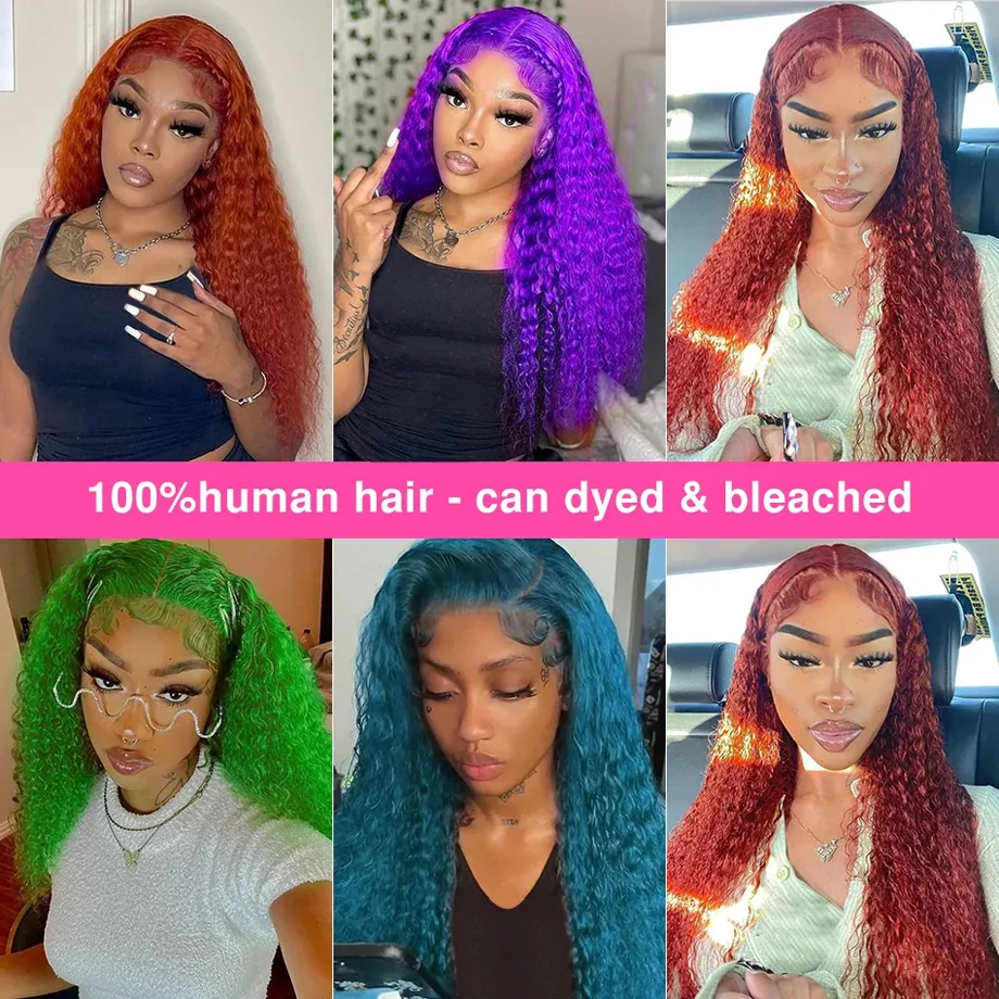 Deep Wave 13x6 HD Lace Frontal Human Hair Wig 13x4 Lace Front Curly Wigs for Women Choice Glueless Wig Human Hair Reday to Wear