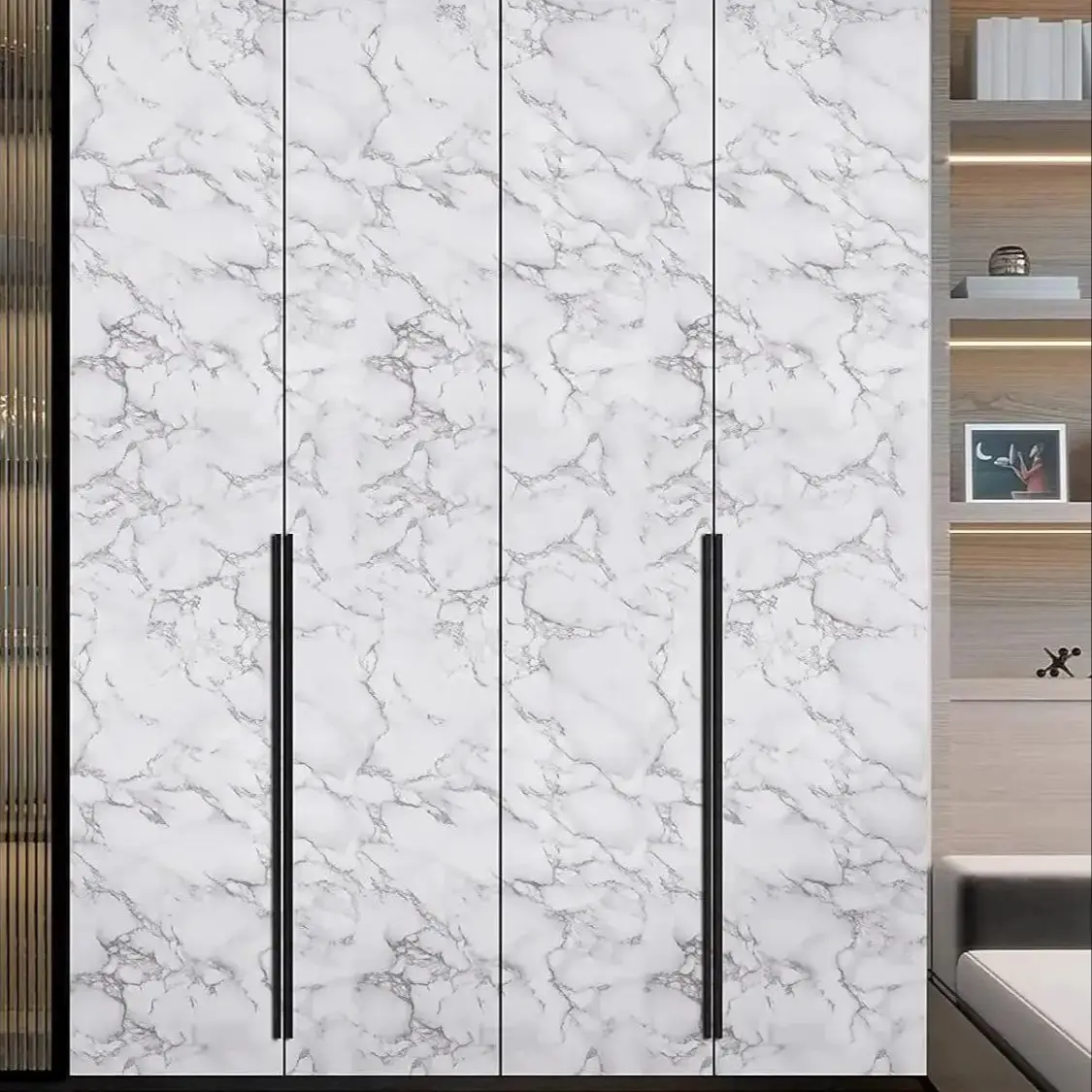 

Матовые мраморные самоклеящиеся обои, виниловая пленка, рулонные наклейки на стену, водостойкая кожура и наклейка для кухни, декоративный домашний декор